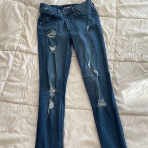 Express jeans - skinny distressed jean
